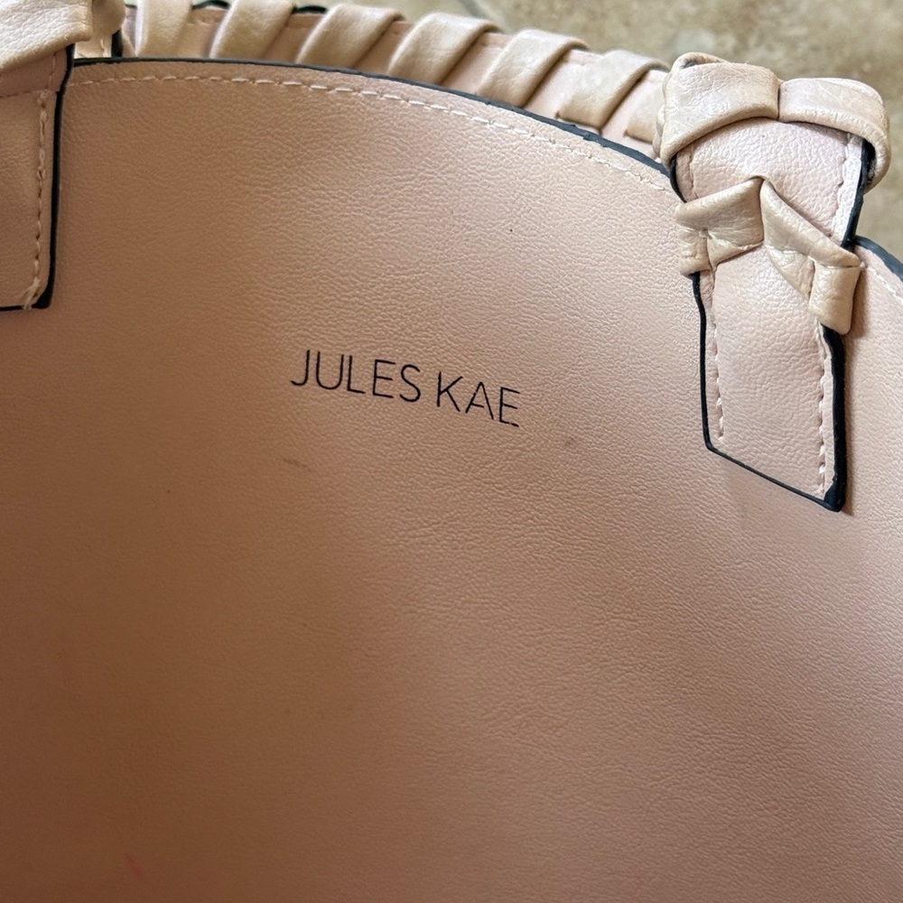 JULES KAE ladies large tote, good condition long adjustable strap short handles - Picture 14 of 16